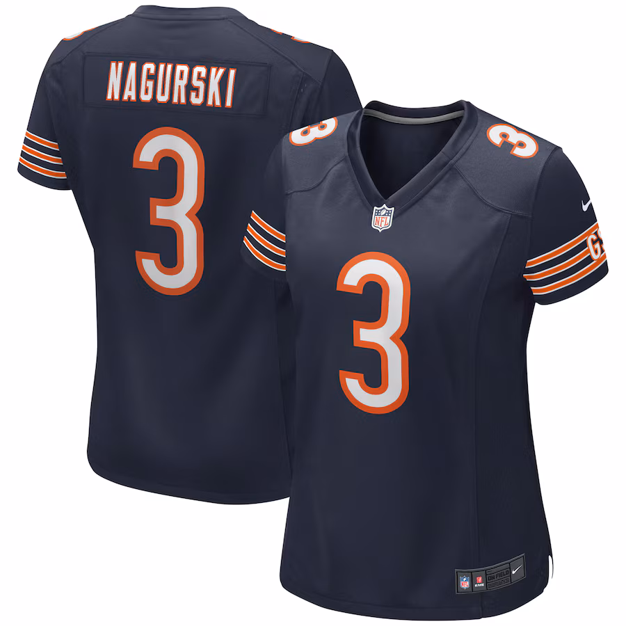 Women's Chicago Bears Bronko Nagurski Nike Navy Game Retired Player Jersey - Puhuasuan