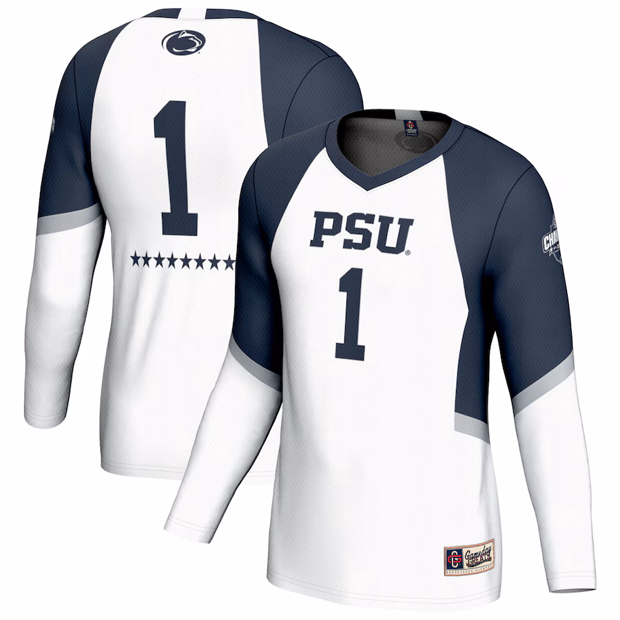 Unisex GameDay Greats White Penn State Nittany Lions 2024 NCAA Women's Volleyball National Champions Lightweight Fashion Jersey - Puhuasuan