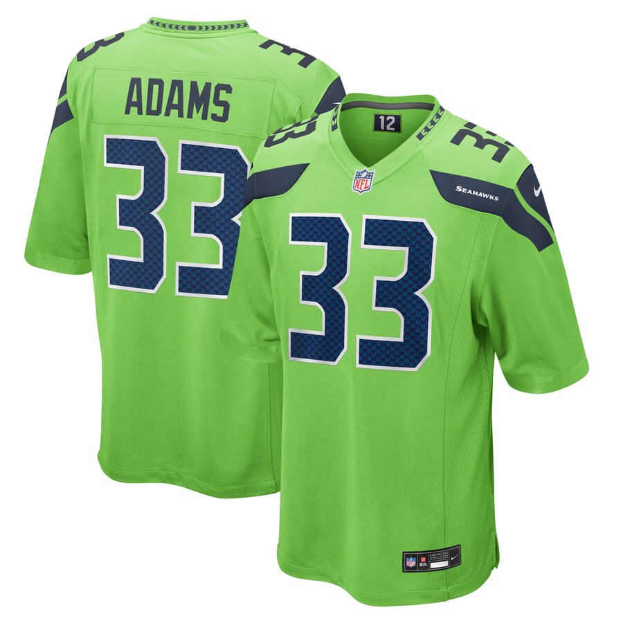 Men's Seattle Seahawks Jamal Adams Nike Neon Green  Game Jersey - Puhuasuan