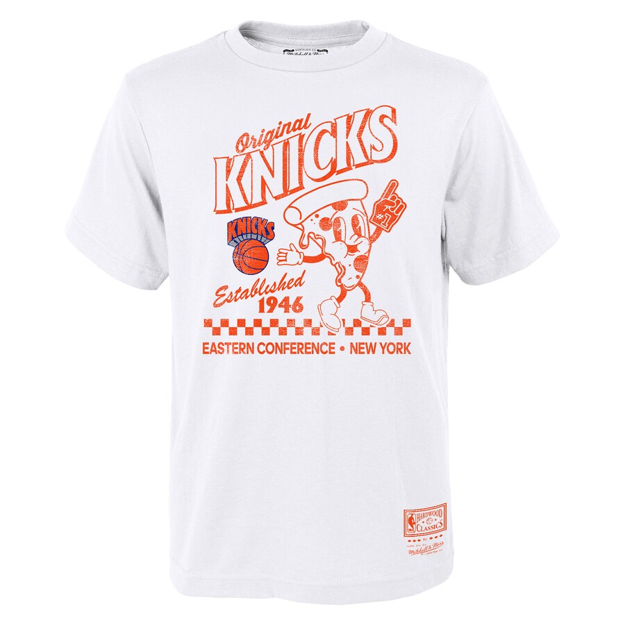 Youth New York Knicks  Mitchell & Ness White Concession Food Character T-Shirt - Puhuasuan