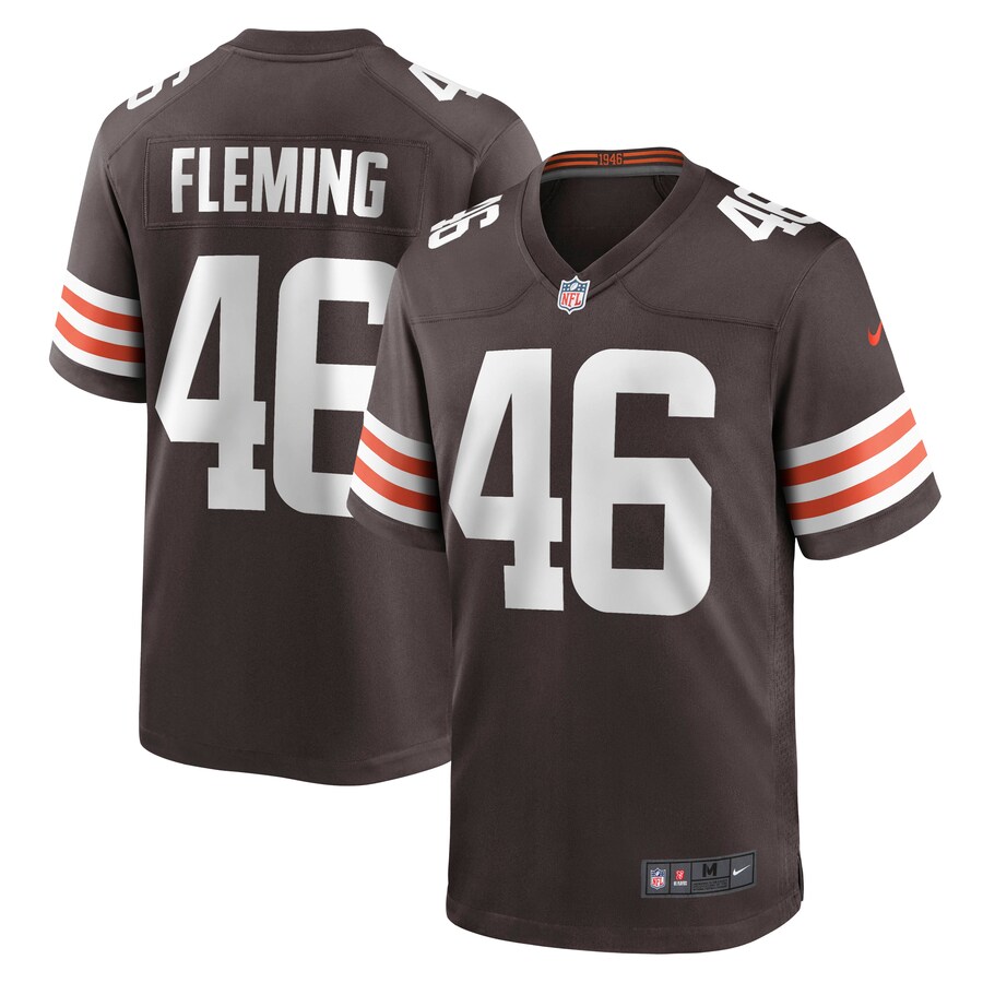 Men's Cleveland Browns Don Fleming Nike Brown Retired Player Jersey - Puhuasuan
