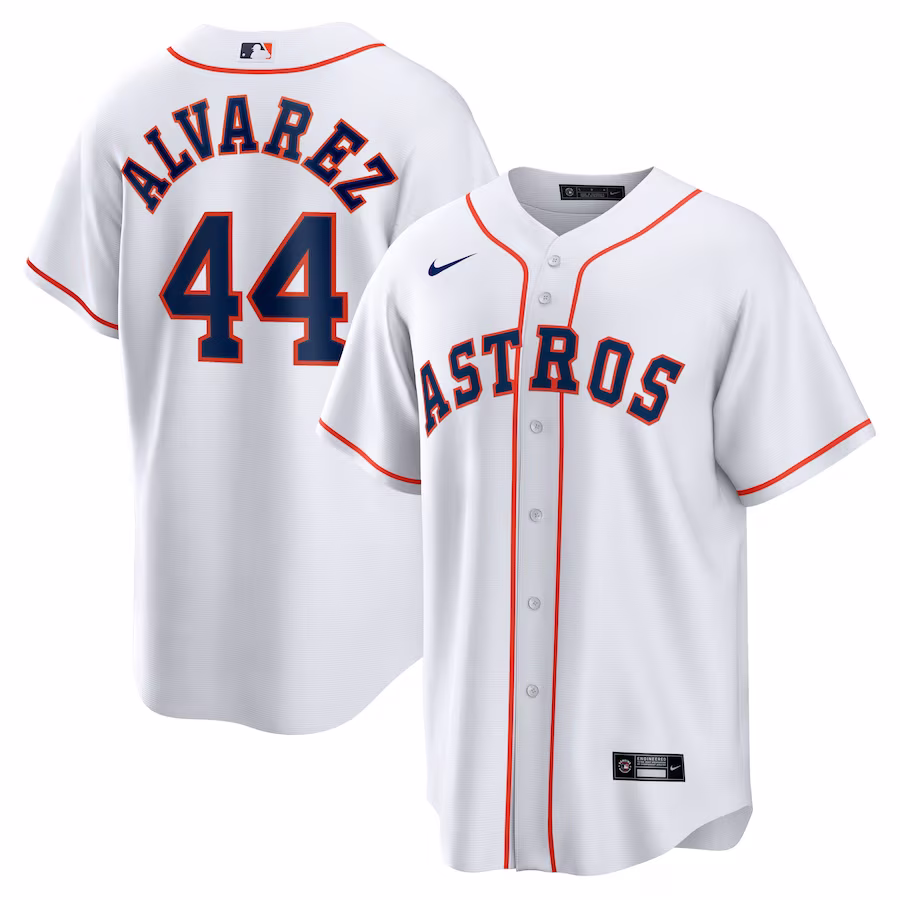 Men's Houston Astros Yordan Álvarez Nike White Home Replica Player Jersey - Puhuasuan