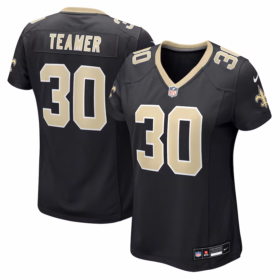Women's New Orleans Saints Roderic Teamer Nike Black Game Jersey - Puhuasuan