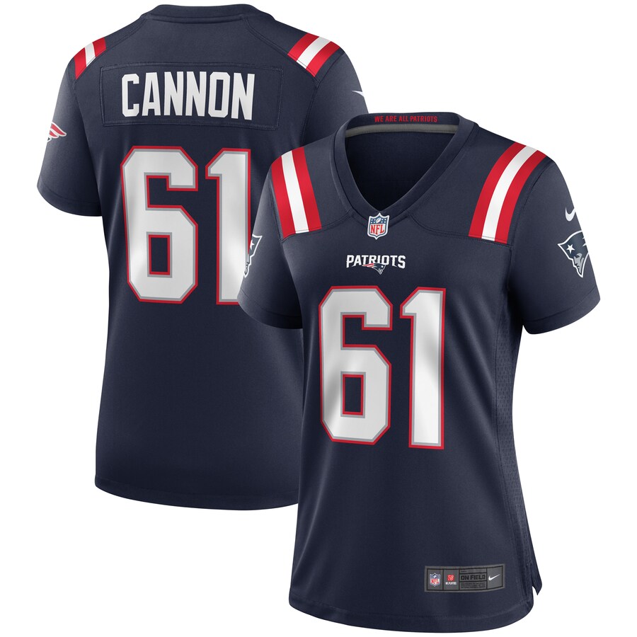Women's New England Patriots Marcus Cannon Nike Navy Game Jersey - Puhuasuan
