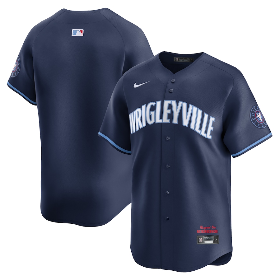 Men's Chicago Cubs  Nike Navy City Connect Limited Jersey - Puhuasuan