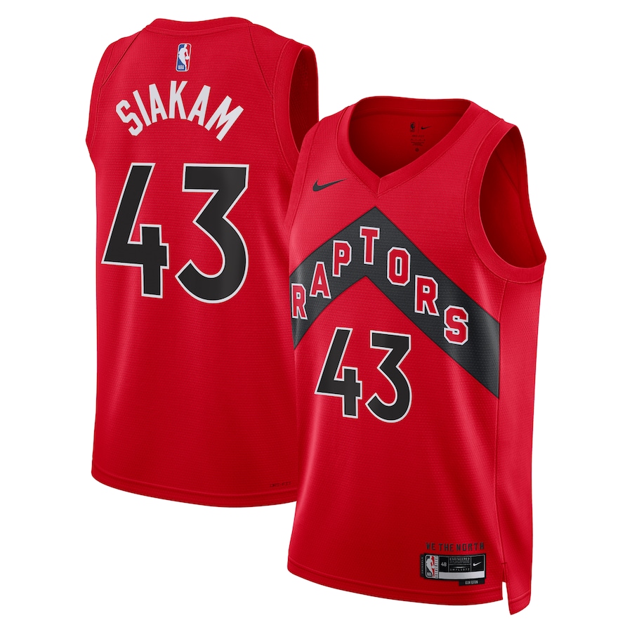 Unisex Toronto Raptors Pascal Siakam Nike Red Swingman Jersey - Icon Edition - Puhuasuan