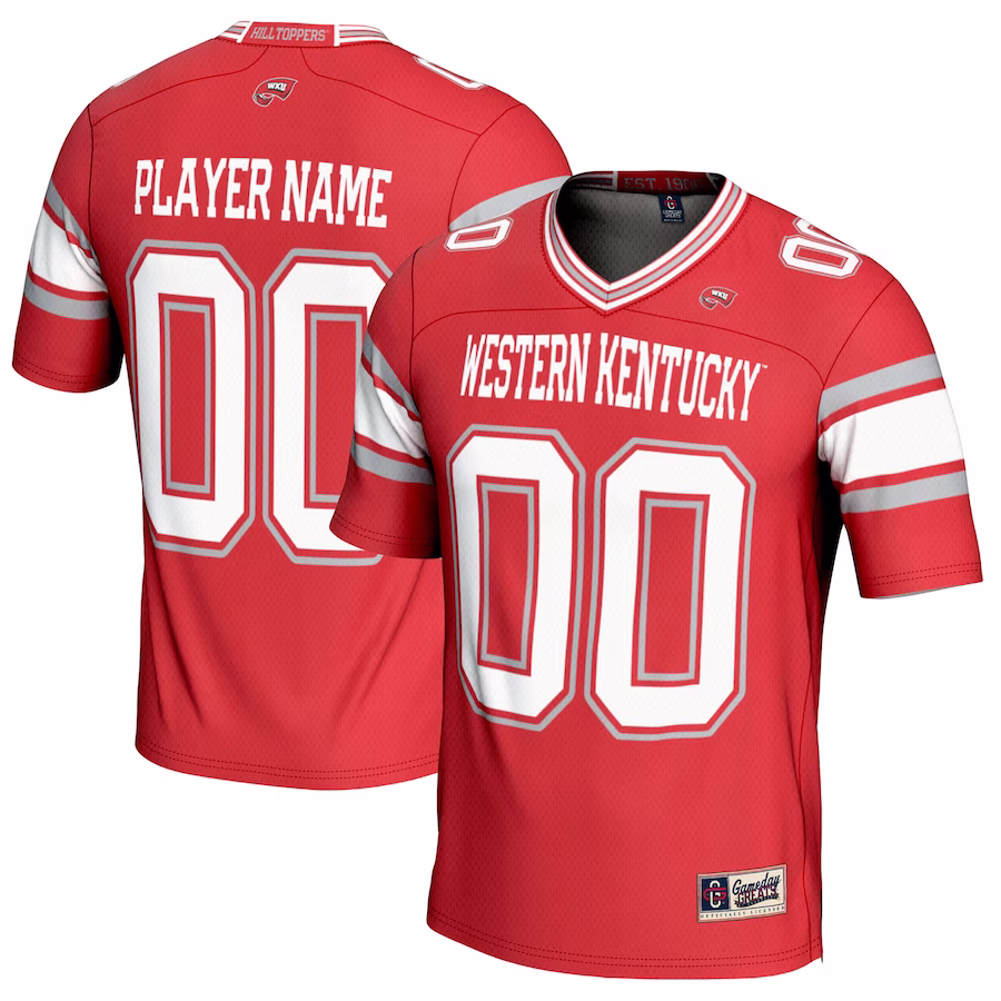 Western Kentucky Hilltoppers GameDay Greats Youth NIL Pick-A-Player Football Jersey - Red - Puhuasuan