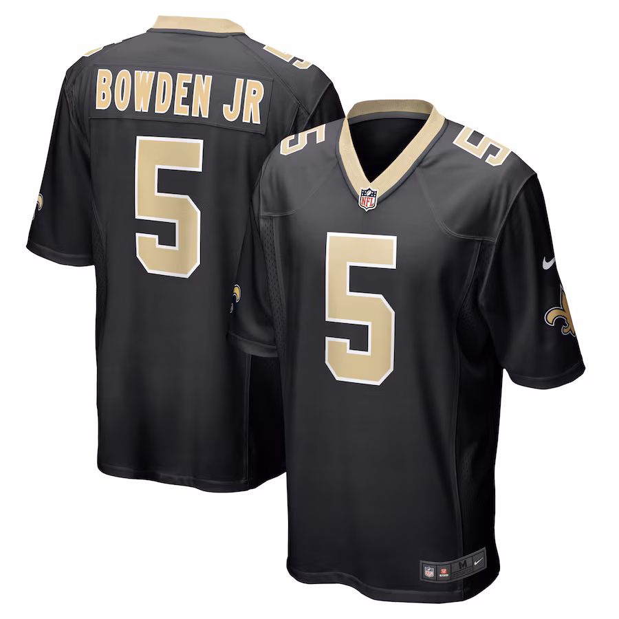 Men's New Orleans Saints Lynn Bowden Jr. Nike  Black Team Game Jersey - Puhuasuan