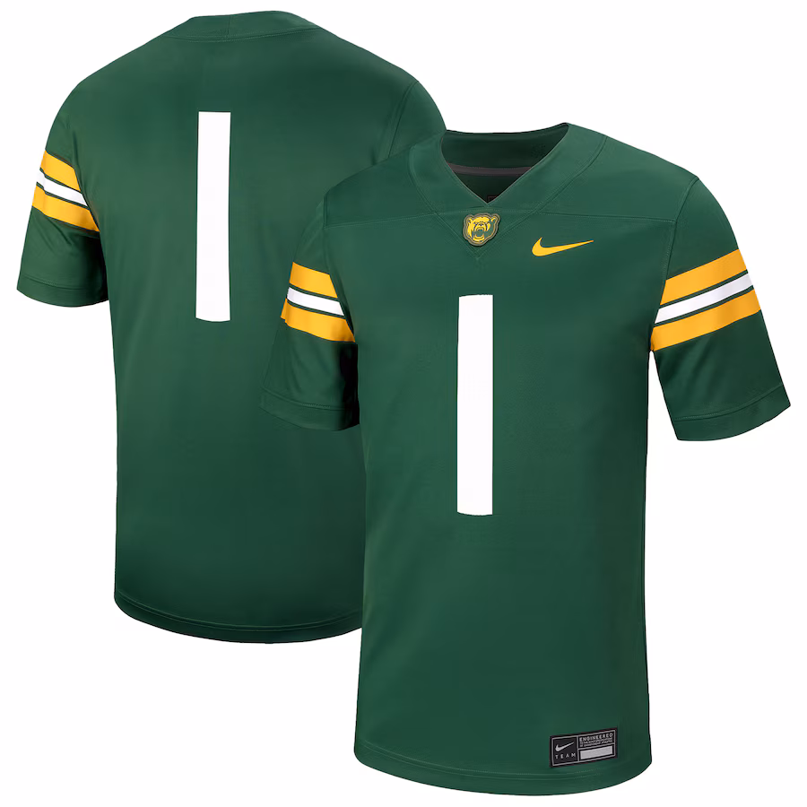 Men's Nike #1 Green Baylor Bears Untouchable Football Jersey - Puhuasuan