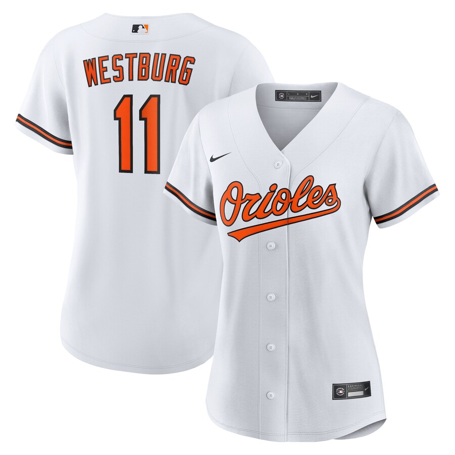 Women's Baltimore Orioles Jordan Westburg Nike White Home Replica Jersey - Puhuasuan