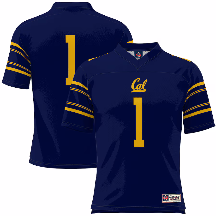 Youth GameDay Greats #1 Navy Cal Bears Football Jersey - Puhuasuan