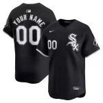 Men's Chicago White Sox  Nike Black  Alternate Limited Custom Jersey - Puhuasuan