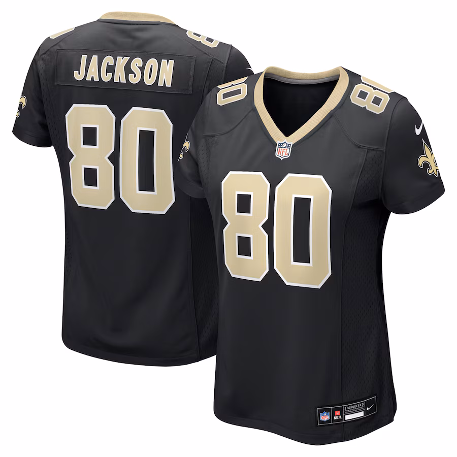 Women's New Orleans Saints Jermaine Jackson Nike Black Game Jersey - Puhuasuan
