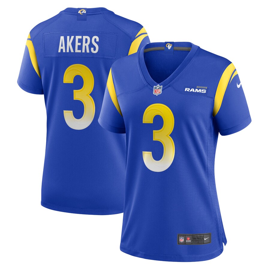 Women's Los Angeles Rams Cam Akers Nike Royal Game Jersey - Puhuasuan