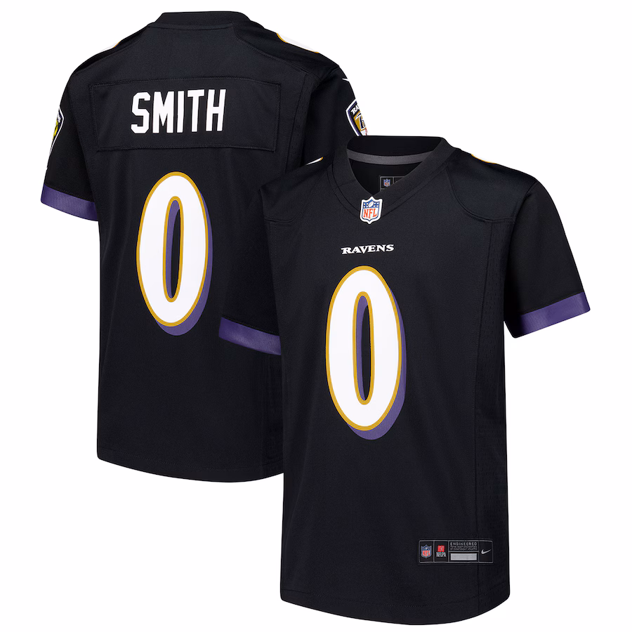Youth Baltimore Ravens Roquan Smith Nike Black Alternate Player Game Jersey - Puhuasuan