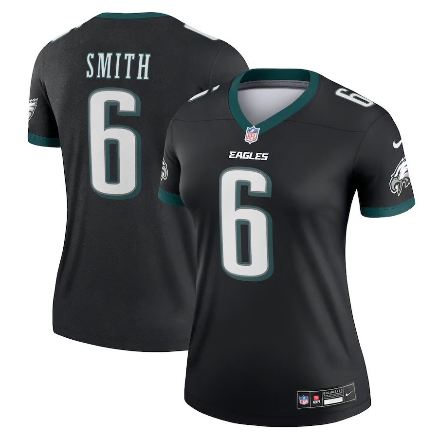 Women's Philadelphia Eagles DeVonta Smith Nike Black Alternate Legend Player Performance Top - Puhuasuan