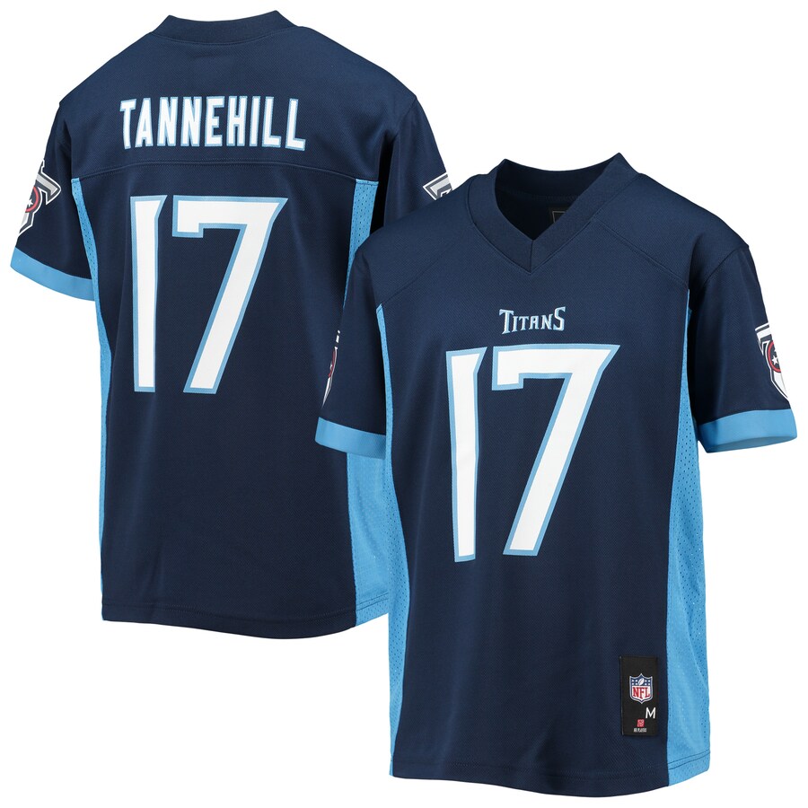Youth Tennessee Titans Ryan Tannehill Navy Replica Player Jersey - Puhuasuan