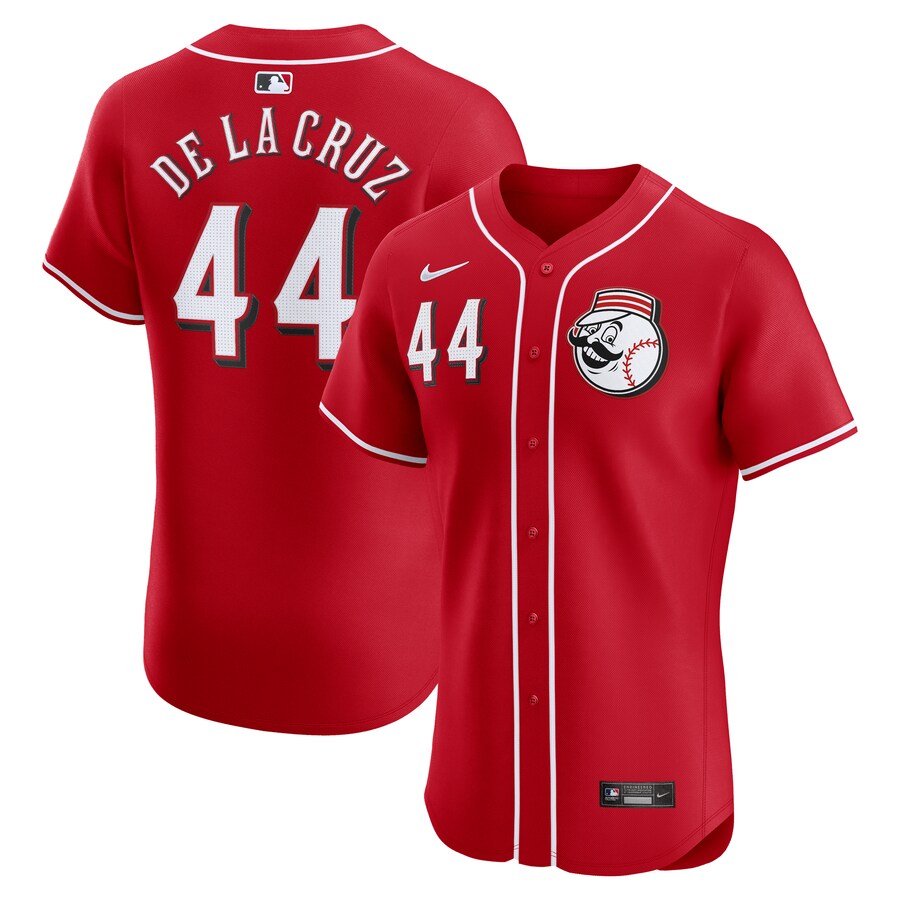 Men's Cincinnati Reds Elly De La Cruz Nike Red 2nd Alternate Elite Player Jersey - Puhuasuan