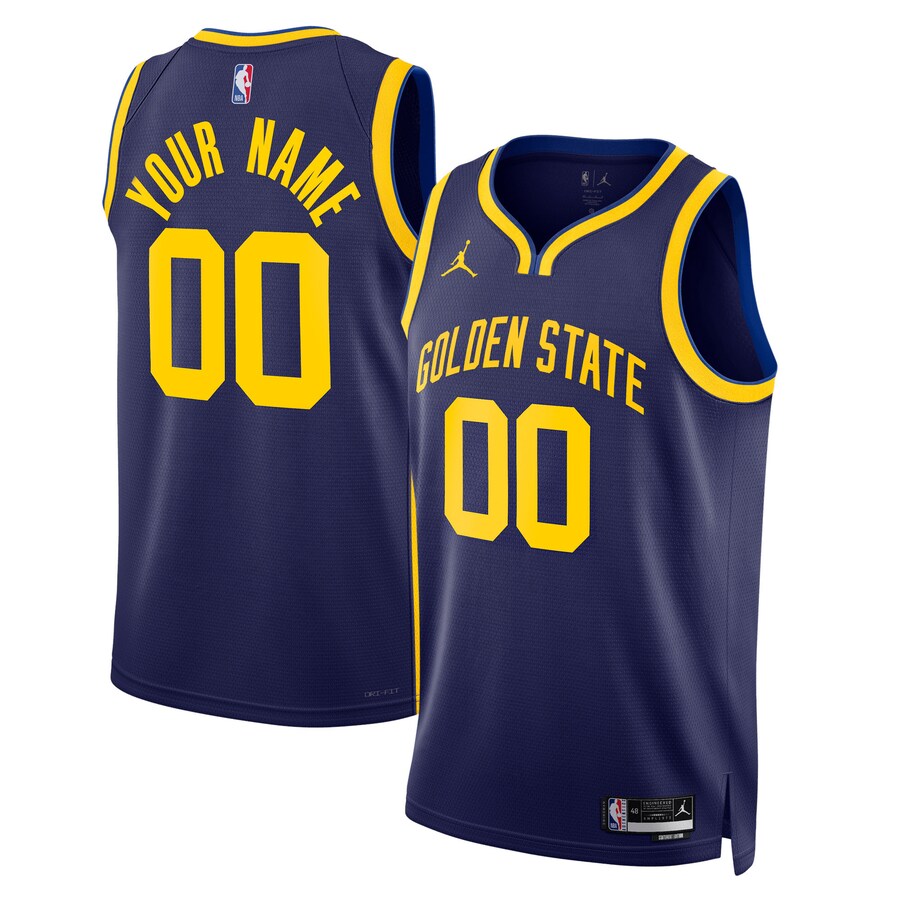 Unisex Golden State Warriors Jordan Brand Blue 2022/23 Swingman Custom Jersey - Statement Edition - Puhuasuan
