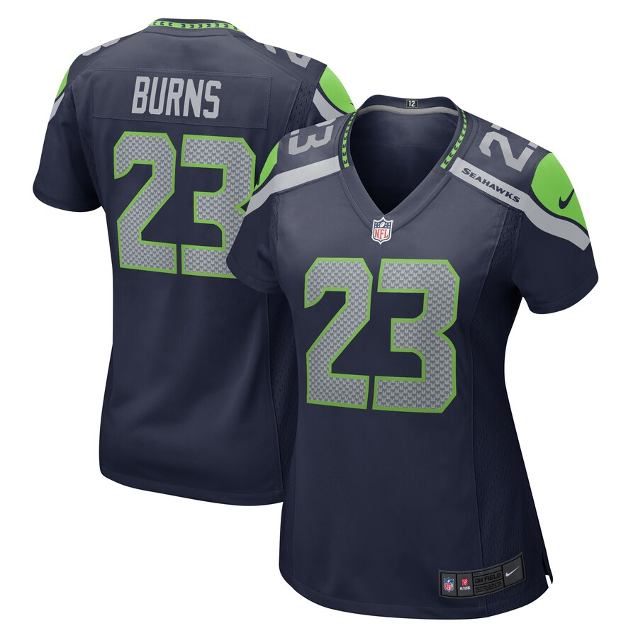 Women's Seattle Seahawks Artie Burns Nike College Navy  Game Jersey - Puhuasuan