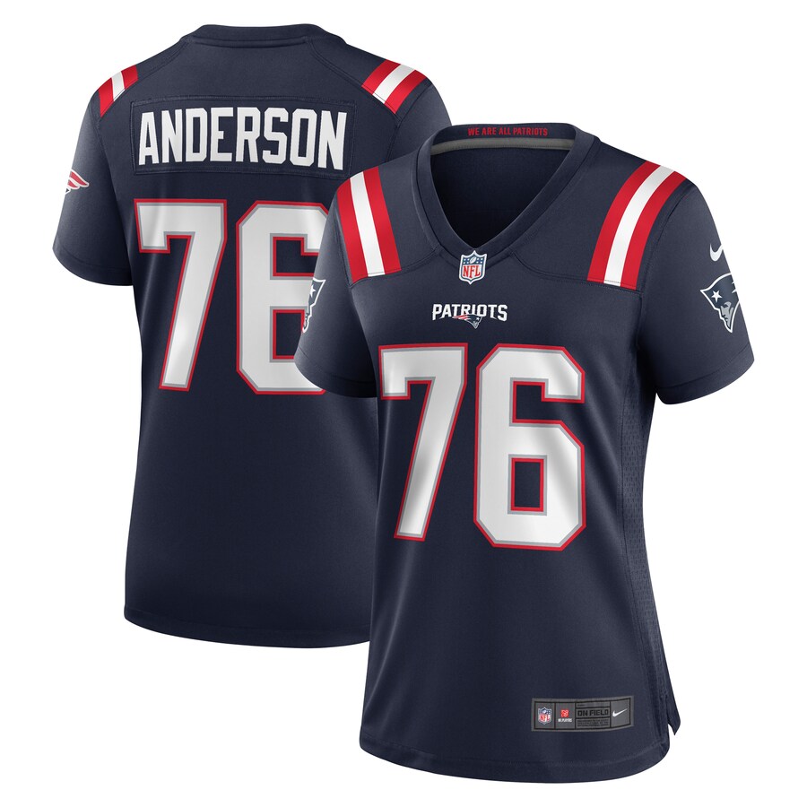 Women's New England Patriots Calvin Anderson Nike Navy Game Jersey - Puhuasuan
