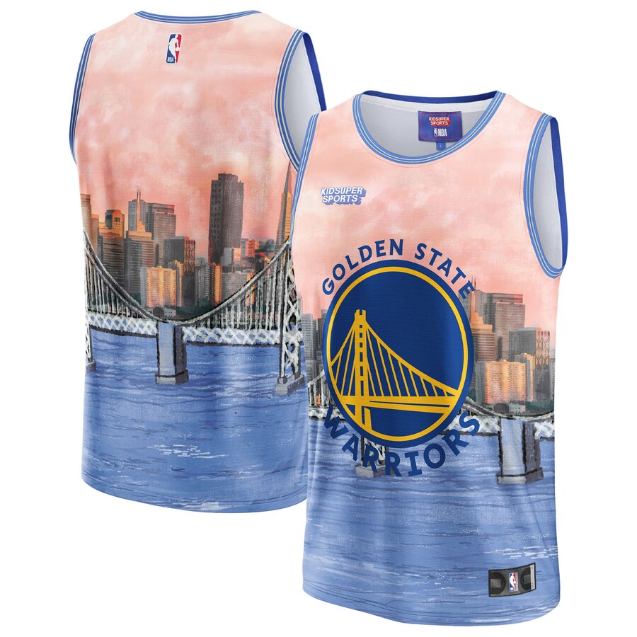 Unisex Golden State Warriors NBA & KidSuper Studios by Fanatics Blue Hometown Jersey - Puhuasuan