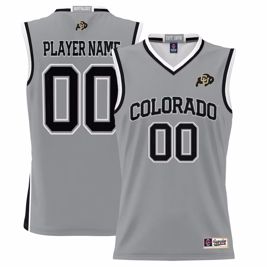 Colorado Buffaloes GameDay Greats Unisex  Lightweight NIL Pick-A-Player Basketball Jersey - Gray - Puhuasuan