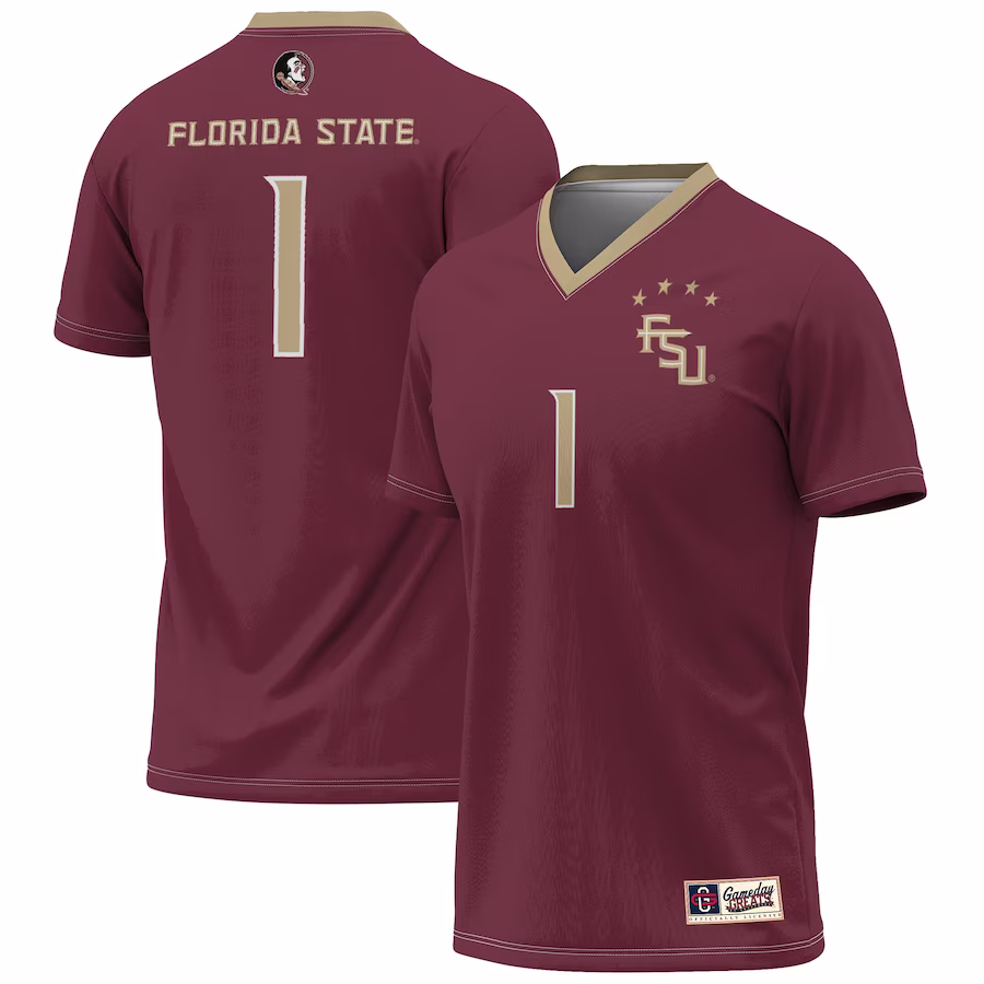 Florida State Seminoles GameDay Greats 2023 NCAA Women's Soccer National Champions Four-Star Fashion Jersey �?Garnet - Puhuasuan