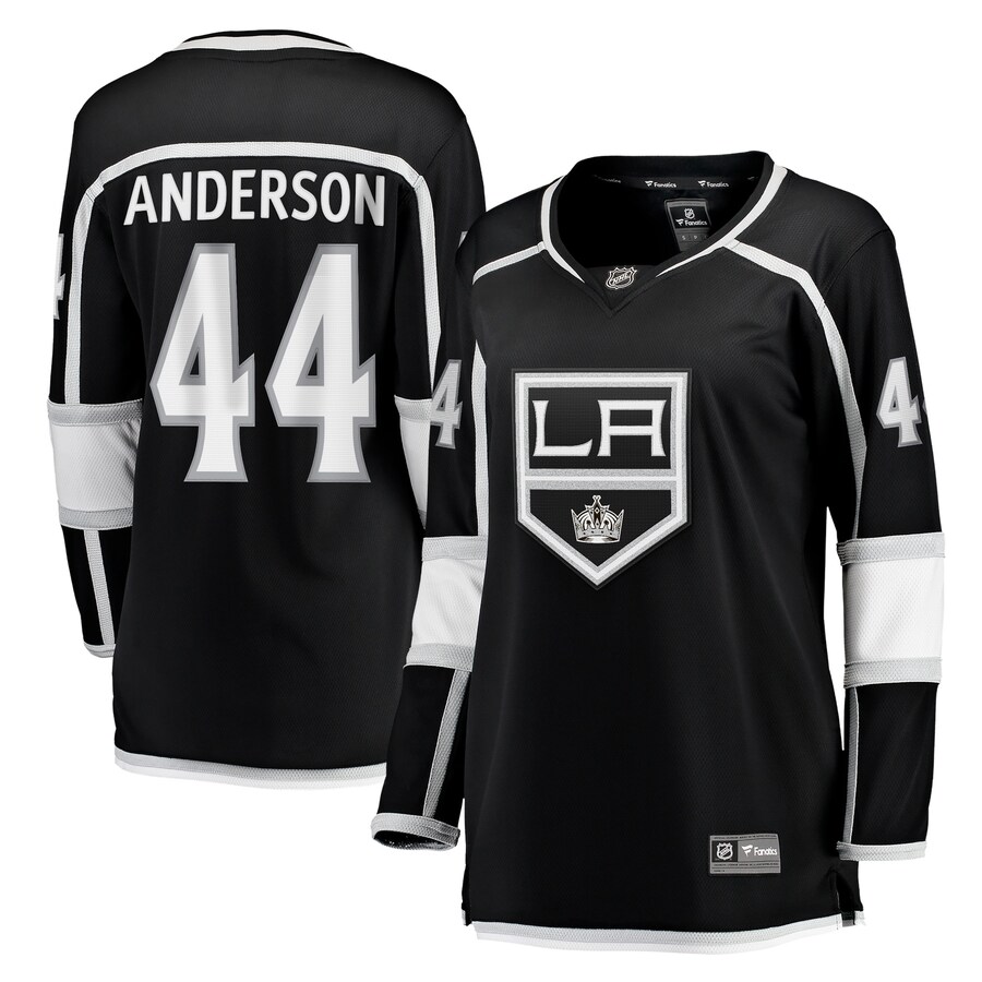Women's Los Angeles Kings Mikey Anderson Fanatics Branded Black Home Breakaway Player Jersey - Puhuasuan