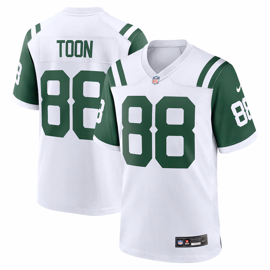 Men's New York Jets Al Toon Nike White Classic Alternate Retired Player Game Jersey - Puhuasuan