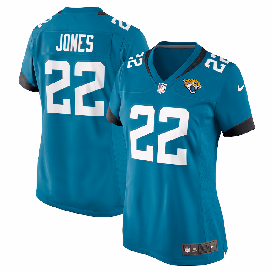 Women's Jacksonville Jaguars Jarrian Jones Nike Teal Game Jersey - Puhuasuan