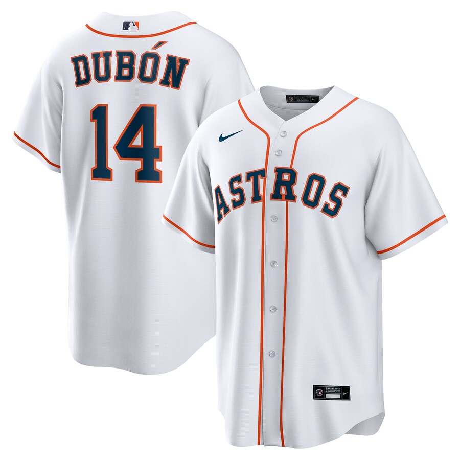 Men's Houston Astros Mauricio Dubon Nike White Home Replica Jersey - Puhuasuan
