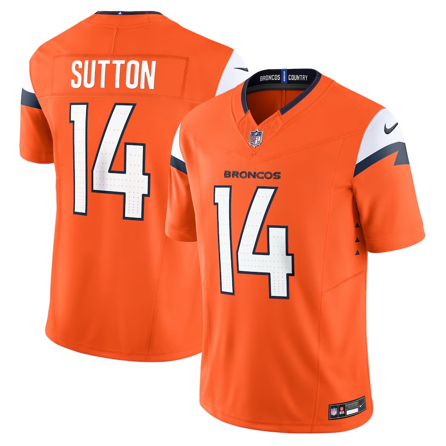 Men's Denver Broncos Courtland Sutton Nike Orange Mile High Collection Vapor F.U.S.E. Limited Jersey - Puhuasuan