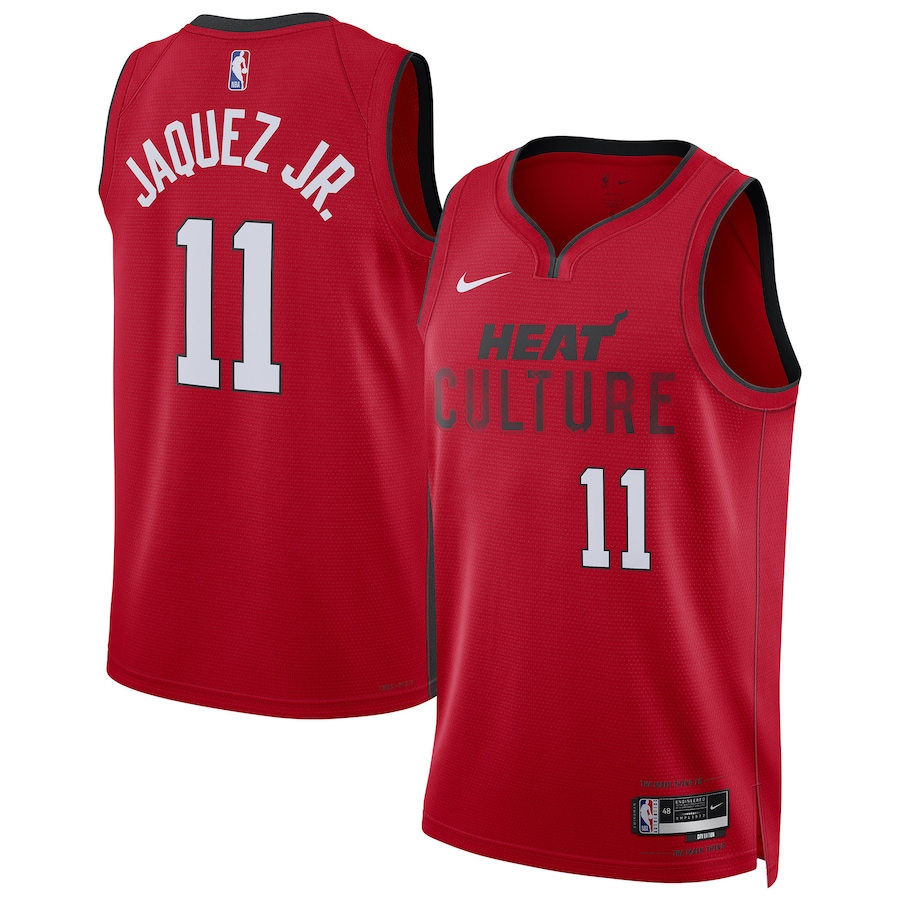Unisex Miami Heat Jaime Jaquez Jr. Nike Red 2024/25 Swingman Player Jersey - City Edition - Puhuasuan