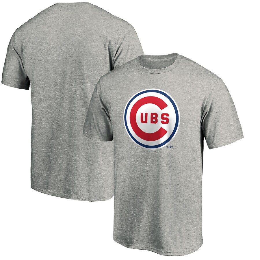 Men's Chicago Cubs Heather Gray Cooperstown Collection Forbes T-Shirt - Puhuasuan