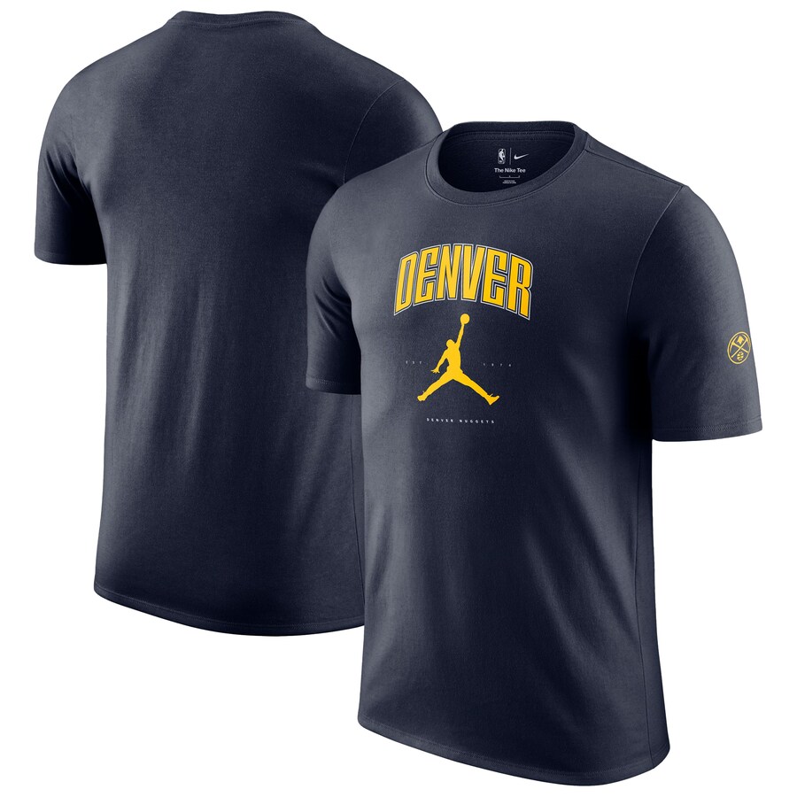 Unisex Denver Nuggets Jordan Brand Navy Essential Cities T-Shirt - Puhuasuan