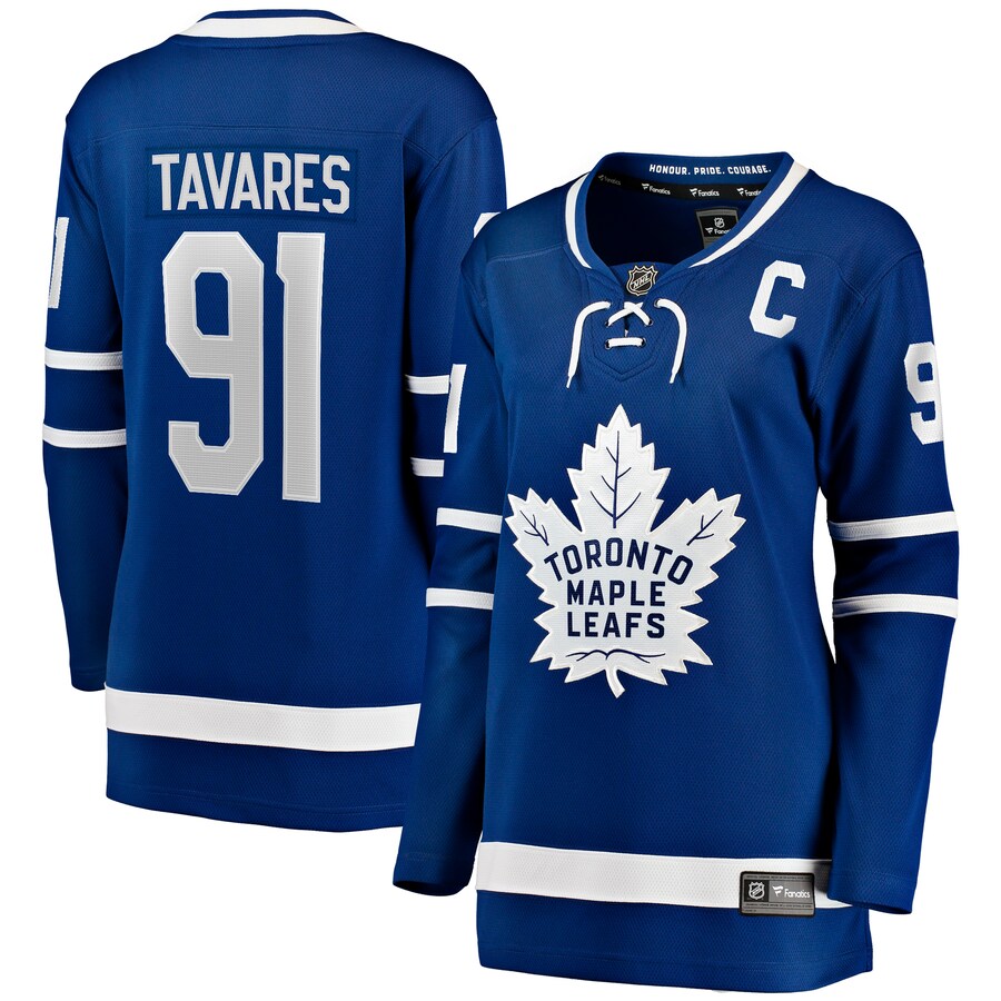 Women's Toronto Maple Leafs John Tavares Fanatics Branded Blue Home Breakaway Player Jersey - Puhuasuan