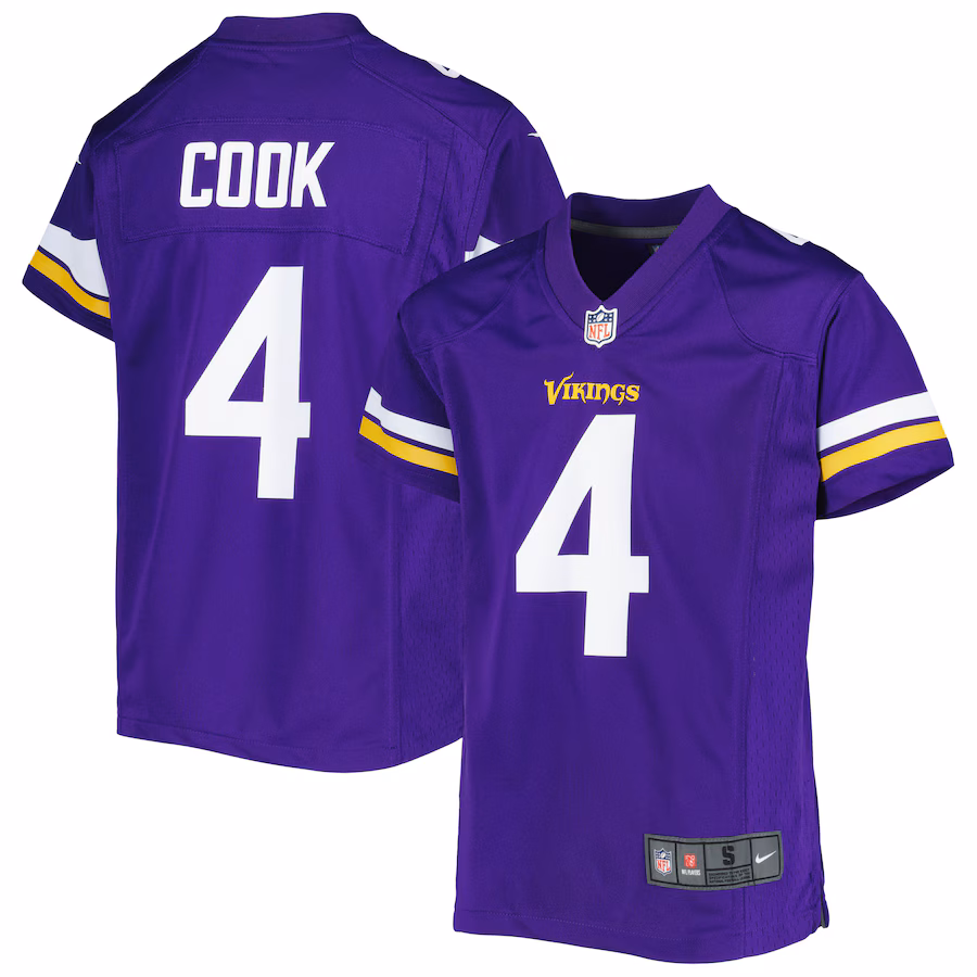 Youth Minnesota Vikings Dalvin Cook Nike Purple Game Jersey - Puhuasuan