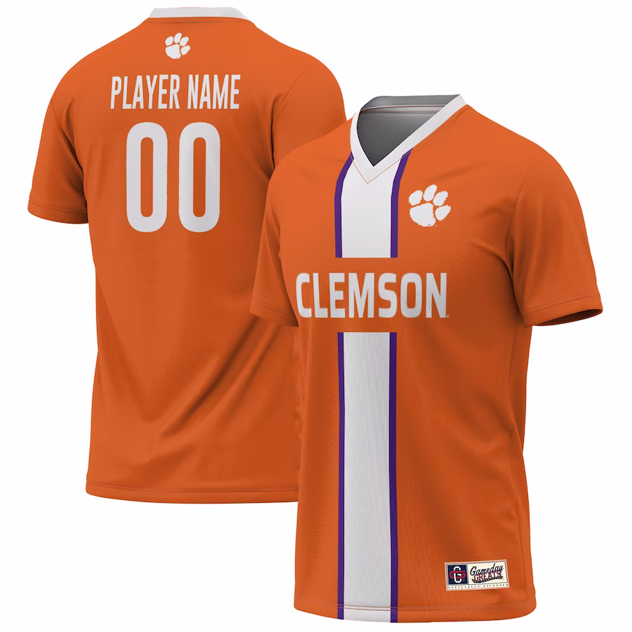 Clemson Tigers GameDay Greats Unisex Pick-A-Player NIL Lightweight Soccer Jersey - Orange - Puhuasuan