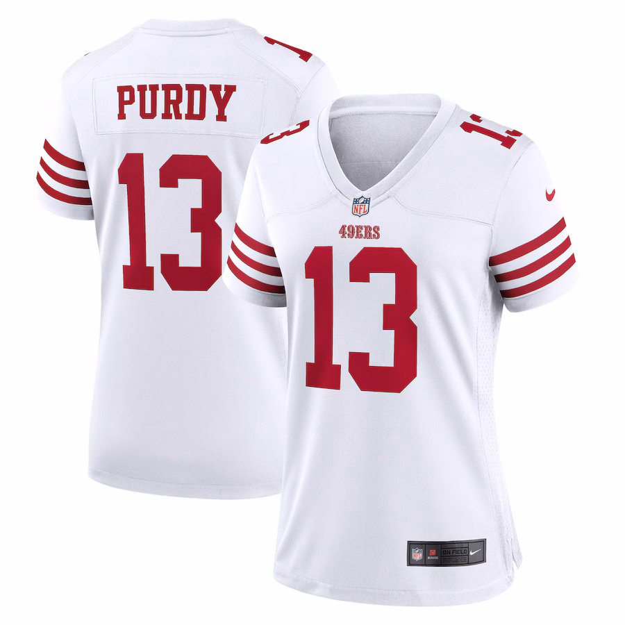 Women's San Francisco 49ers Brock Purdy Nike White Game Jersey - Puhuasuan