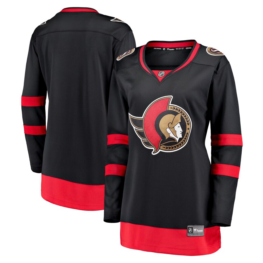 Women's Ottawa Senators Fanatics Branded Black 2020/21 Home Breakaway Jersey - Puhuasuan