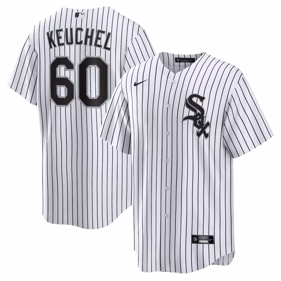 Men's Chicago White Sox Dallas Keuchel Nike White/Black Home Replica Player Jersey - Puhuasuan