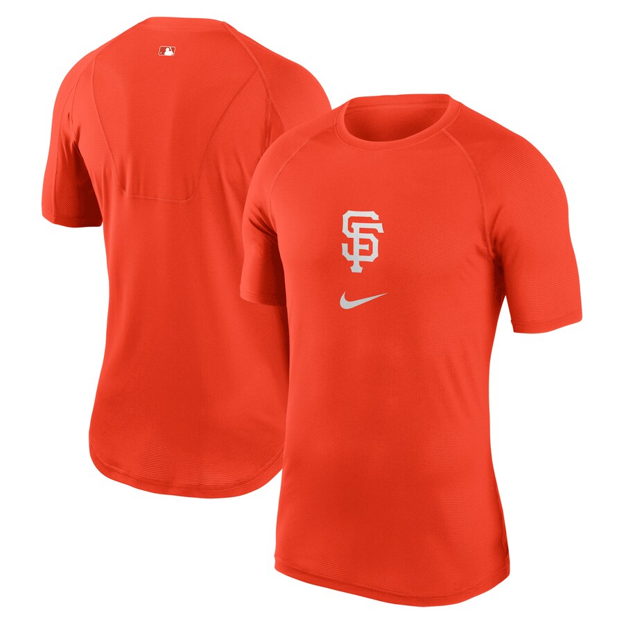Men's San Francisco Giants Nike Orange City Connect Performance Raglan Base Layer Top - Puhuasuan