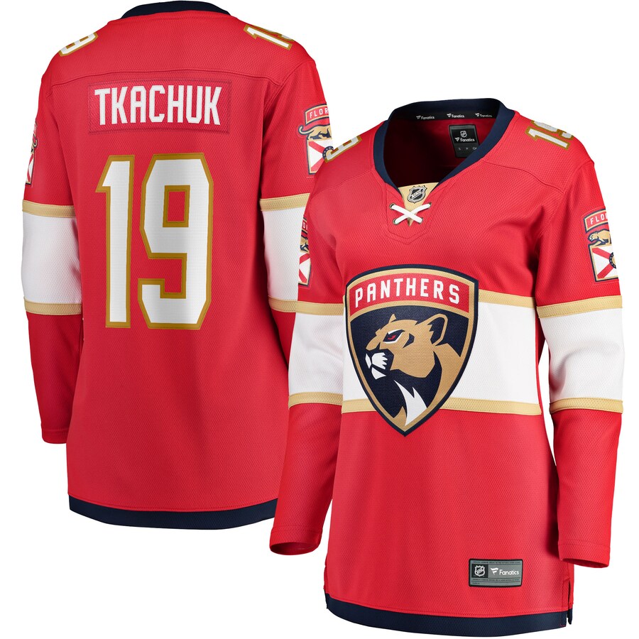 Women's Florida Panthers Matthew Tkachuk Fanatics Branded Red Home Breakaway Player Jersey - Puhuasuan