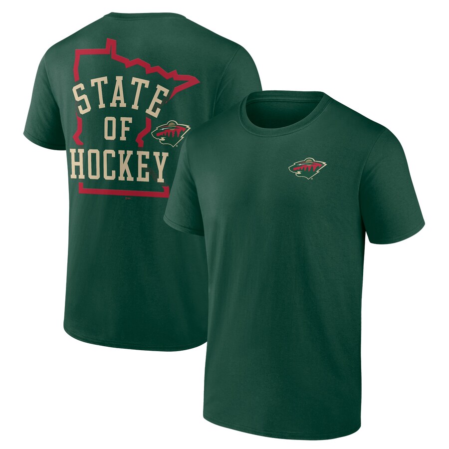 Men's Minnesota Wild Green Territorial T-Shirt - Puhuasuan