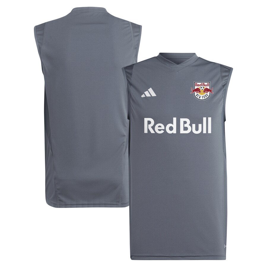 Men's New York Red Bulls adidas Gray 2024 Sleeveless Training Jersey - Puhuasuan