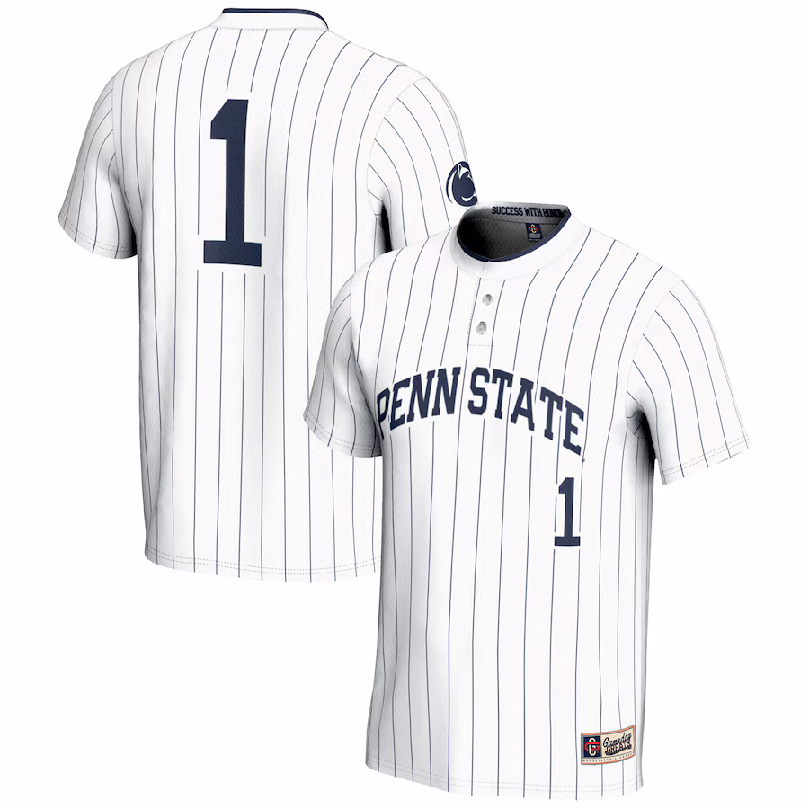 Youth GameDay Greats #1 White Penn State Nittany Lions Lightweight Softball Jersey - Puhuasuan