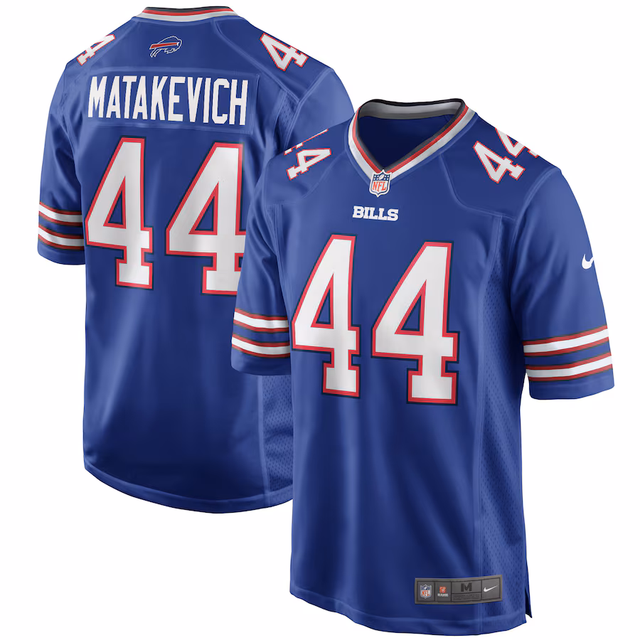 Men's Buffalo Bills Tyler Matakevich Nike Royal Game Player Jersey - Puhuasuan