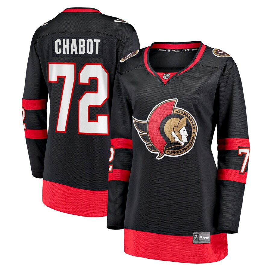 Women's Ottawa Senators Thomas Chabot Fanatics Branded Black Home Breakaway Jersey - Puhuasuan