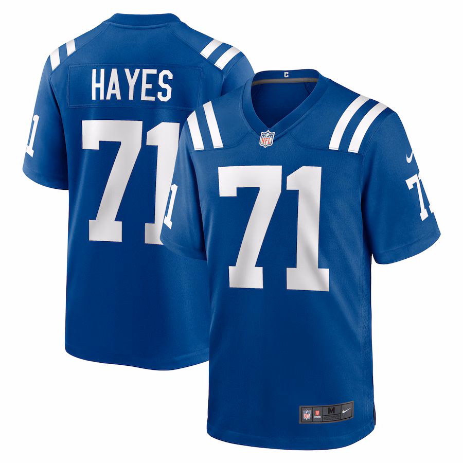 Men's Indianapolis Colts Ryan Hayes Nike  Royal Team Game Jersey - Puhuasuan
